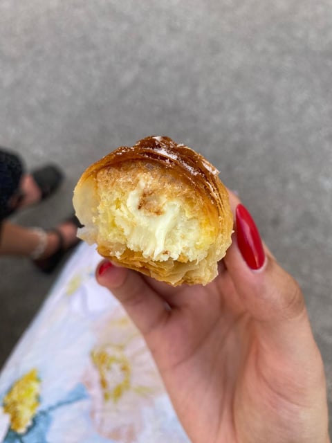 Traditional French pastry filled with vanilla and lemon custard