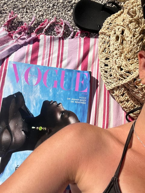 Rebeca and the July edition of French Vogue