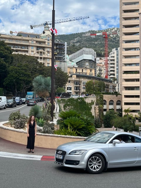 Eszti and the world famous Fairmont Hairpin